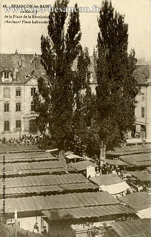 68. - BESANÇON-les-BAINS - Le Marché de la Place de la Révolution (Anciennt Place Labourey)